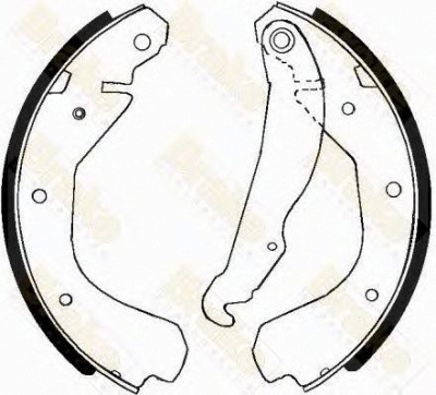 BRAKE ENGINEERING sh2214 -  Комплект тормозных колодок